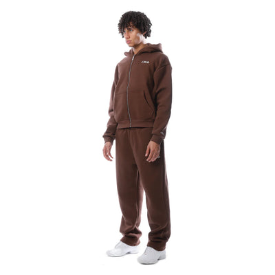 Tracksuit cusb clo zip-up marrón